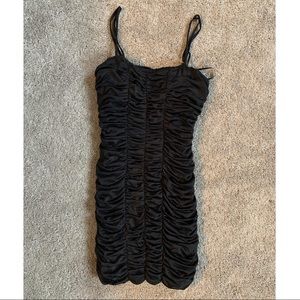 Ruffled Bodycon Mini Dress